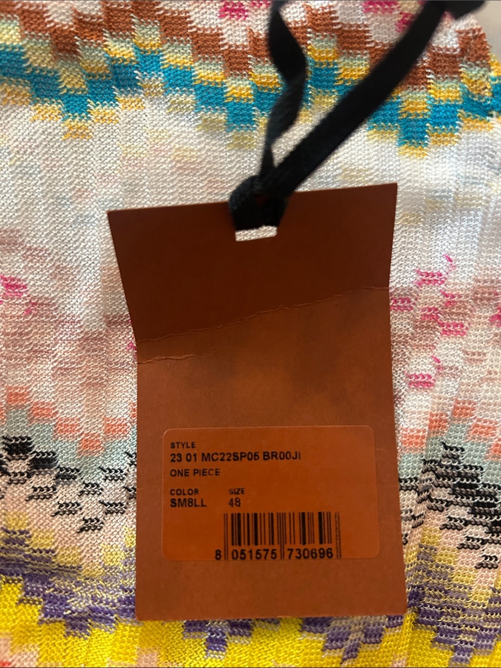 NWT Missoni One Piece Swimsuit, size 48 - Picture 3 of 4